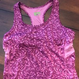 Koppen Racer-Back Purple Tank Top w/bra.  M